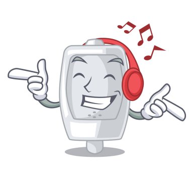 Dinleme müzik pisuara bir çizgi film banyo