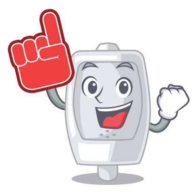 Köpük parmak iç pisuara bir karakter