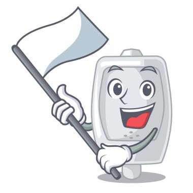 Bayrak iç pisuara ile bir karakter