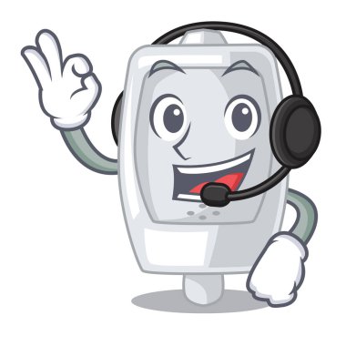 Kulaklık iç pisuara ile bir karakter