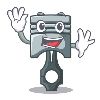 Piston karakter sallayarak bir kutu