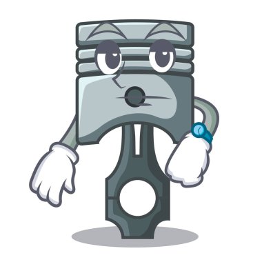 Karikatür şeklinde bekliyor minyatür piston