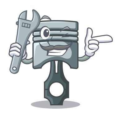 Mekanik minyatür piston karikatür şeklinde