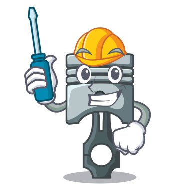 Otomotiv minyatür piston karikatür şeklinde