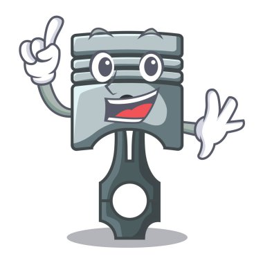 Parmak minyatür piston karikatür şeklinde