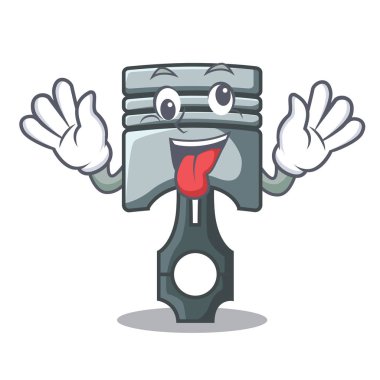 Deli minyatür piston karikatür şeklinde