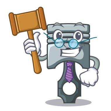 Yargıç minyatür piston karikatür şeklinde