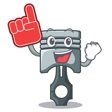 Köpük parmak minyatür piston karikatür şeklinde