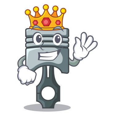 Kral minyatür piston karikatür şeklinde