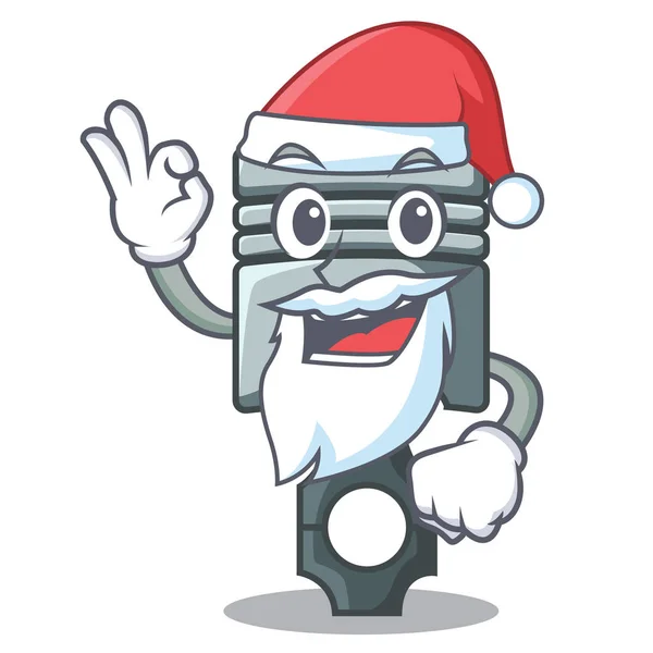 Santa-Miniatur-Kolben in Cartoon-Form — Stockvektor
