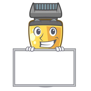 Yönetim Kurulu içinde Elektrikli tıraş makinesi ile sırıtarak bir karakter