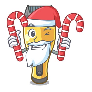 Santa ile şeker Elektrikli tıraş makinesi şekil komik karikatür
