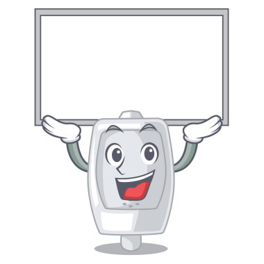 Maskot ile yönetim kurulu pisuar kadar izole