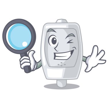 Dedektif pisuara bir çizgi film şekil