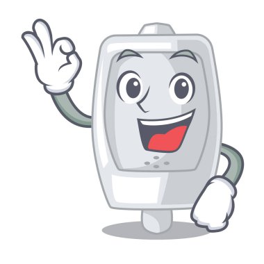 Tamam pisuara bir çizgi film şekil