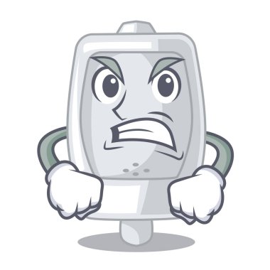 Kızgın pisuara bir çizgi film banyo