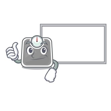 Başparmak yukarıya ile yönetim kurulu weghit ölçekler şekil karakter