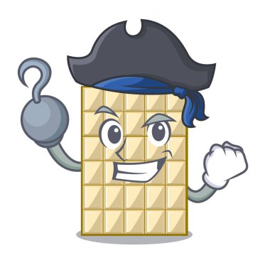 Korsan şekil karakter beyaz çikolata