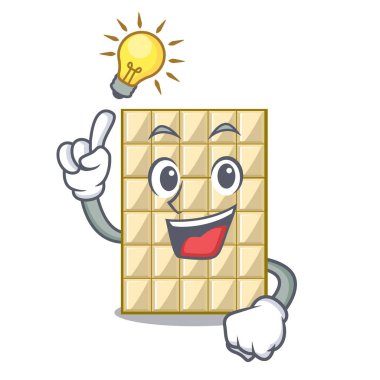 Bir fikir beyaz çikolata karakteri ile izole ettim