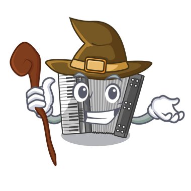 Cadı minyatür accrodion şekil Mascot