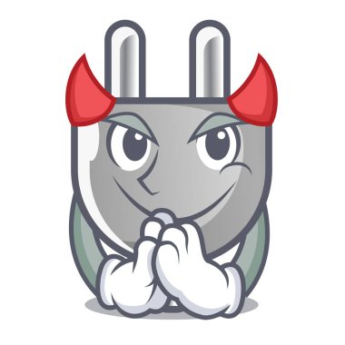 Şeytan izole güç tak Mascot