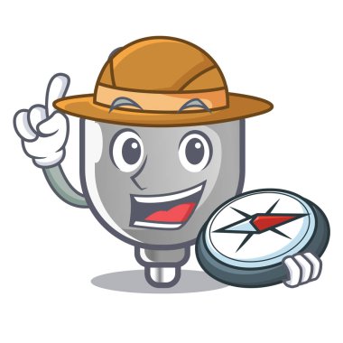 Mascot explorer izole güç Tak