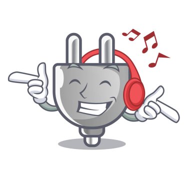 Mascot dinleme müzik izole güç Tak