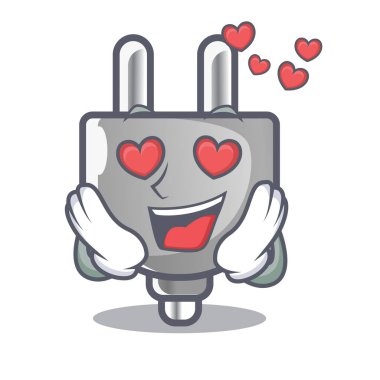 Mascot içinde aşk izole güç Tak