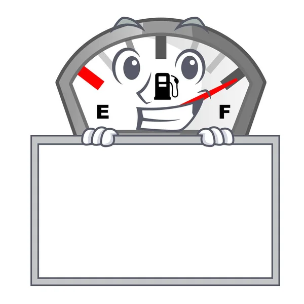 Смаження з дошкою бензиновий індикатор у формі символу — стоковий вектор