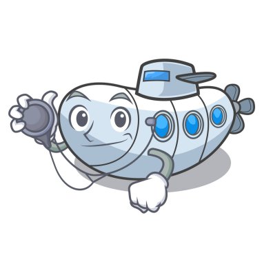 Doktor minyatür denizaltı karakter şekli