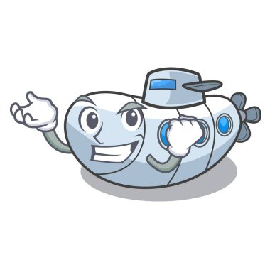 Başarılı denizaltı bir çizgi film şekil