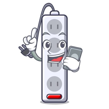 Telefon uzatma kablosu ile karakter şekli