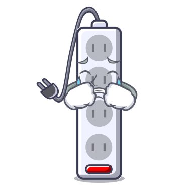 Ağlayan izole güç şerit maskotu ile