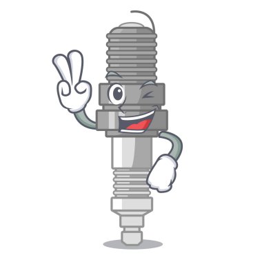 Buji çizgi film kutusunda iki parmak