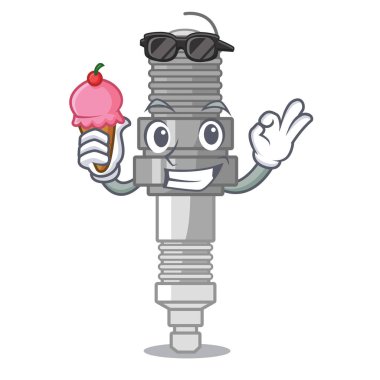 Dondurma buji ile bir çizgi film kutusunda