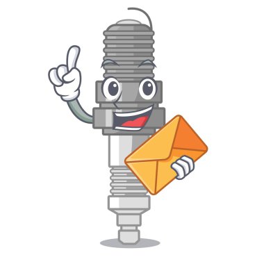 Zarf buji ile bir çizgi film kutusunda