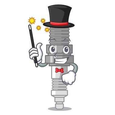 Sihirbaz minyatür buji karikatür şeklinde