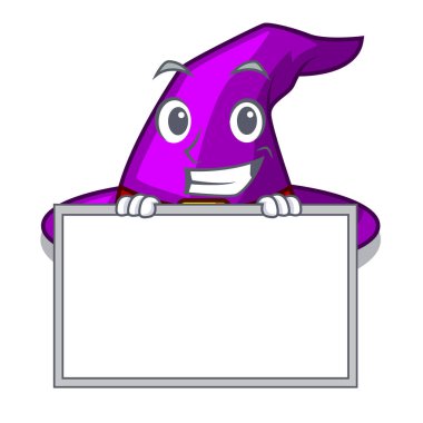 Şekil Mascot şapkalı kurulu ile sırıtarak