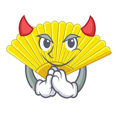 Şeytan katlama şekli ahşap maskot fan