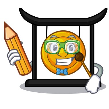 Öğrenci altın gong çizgi film odasında