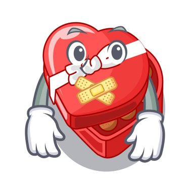 Çizgi film buzdolabı yukarıda sessiz çikolata kalp kutu