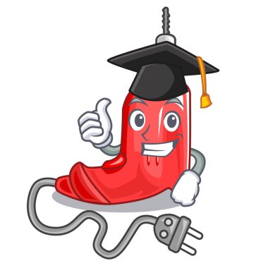 Mezuniyet elektrikli matkap karakter ahşap masa