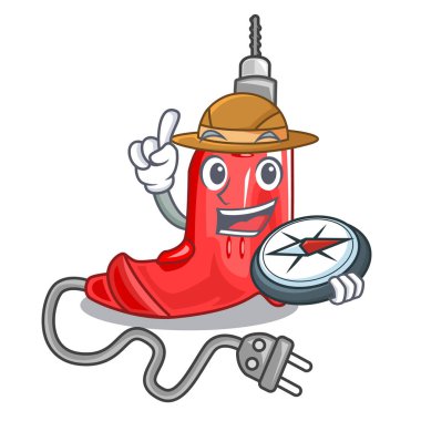 Explorer elektrikli matkap izole maskotu ile