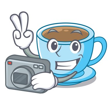 Fotoğrafçı süt çay karakter şekli