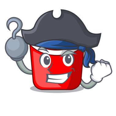 Korsan tavuk nuggets karakteri ile izole