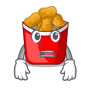 Yazık ki tavuk nuggets karikatür şeklinde