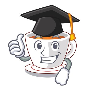 Mezuniyet fincan nane çayı şekil maskot
