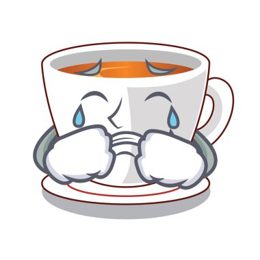 Karakteri ile izole fincan nane çayı ağlıyor