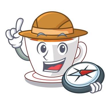 Karakteri ile izole explorer fincan nane çayı