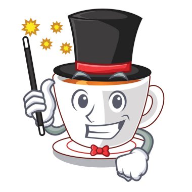 Sihirbaz nane çayı bir karikatür Kupası